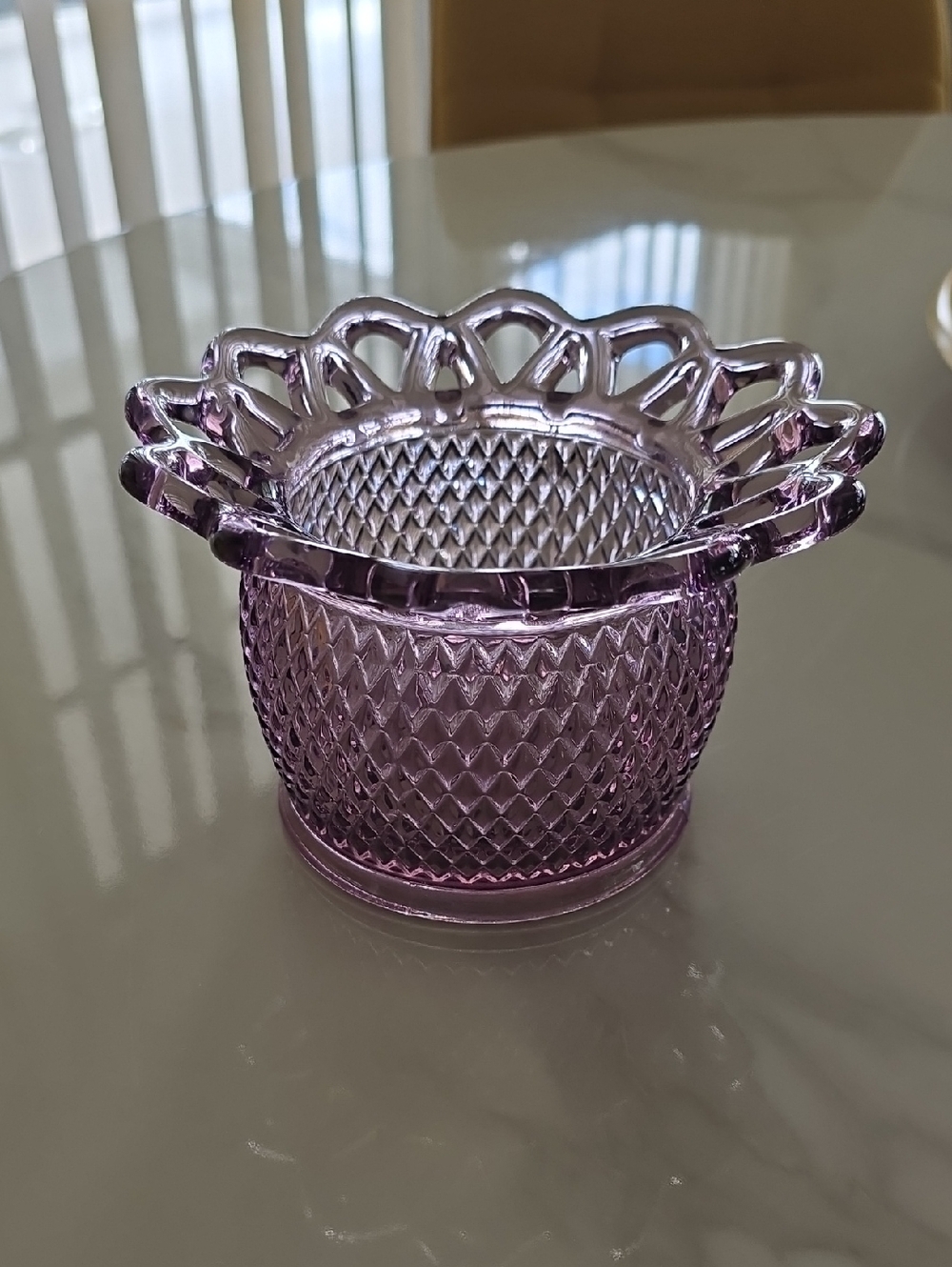 Imperial Glass, Amethyst Rose Bowl